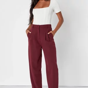 MOVAAX Pleated High-Waisted Trouser