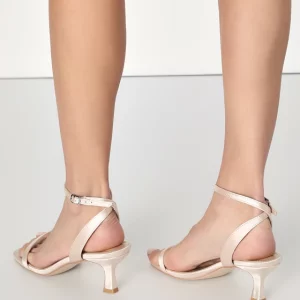 MOVAAX  Satin Ankle Strap High Heel